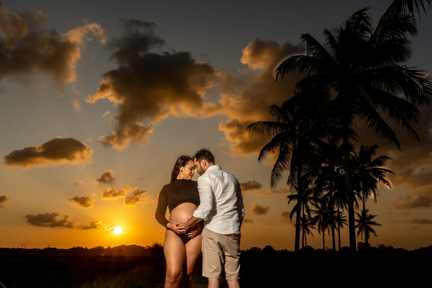 Ensaio Gestante na Praia de Maracaípe - Porto em Galinhas PE