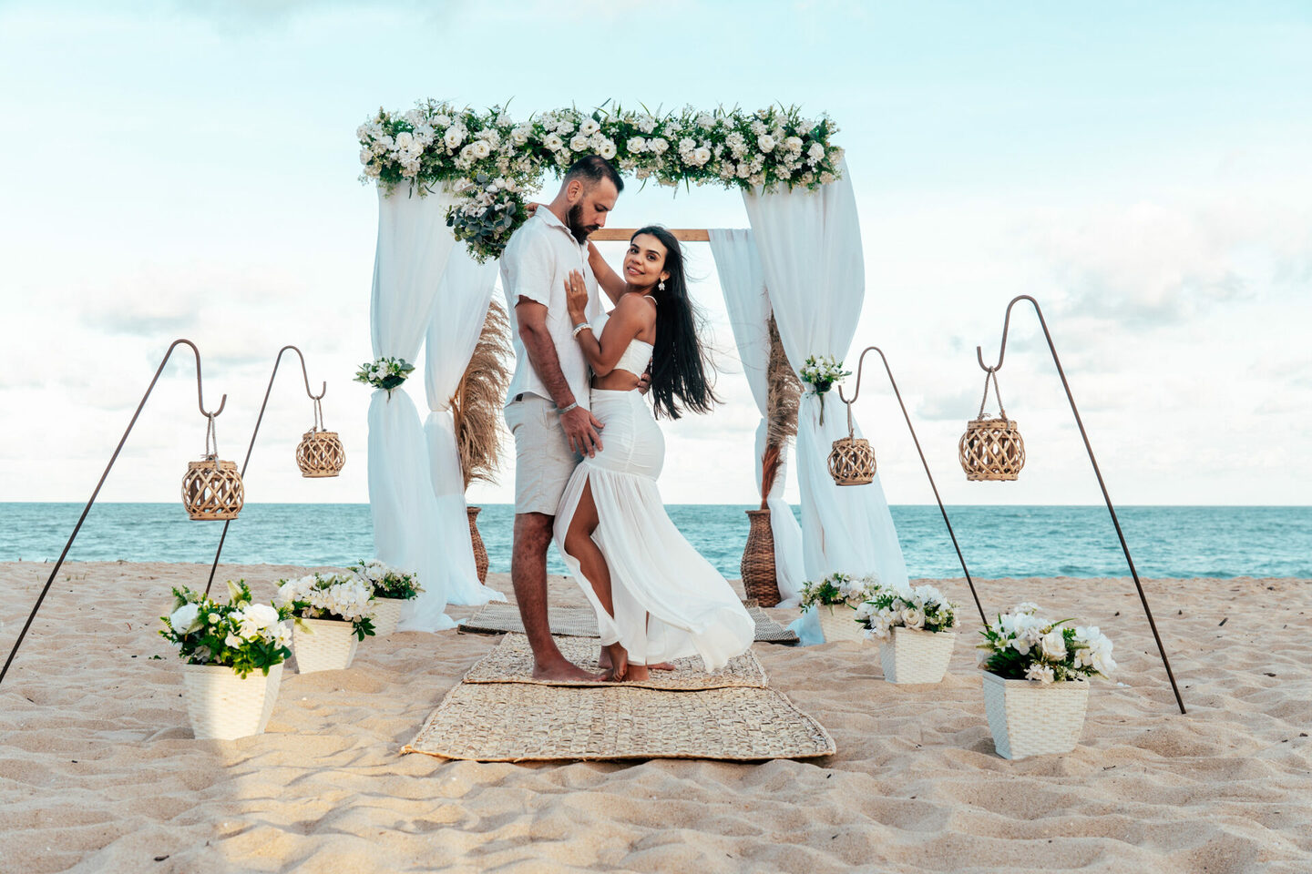 Ensaio de renovação de  com cenário de Anna & Danilo | Porto de Galinhas PE