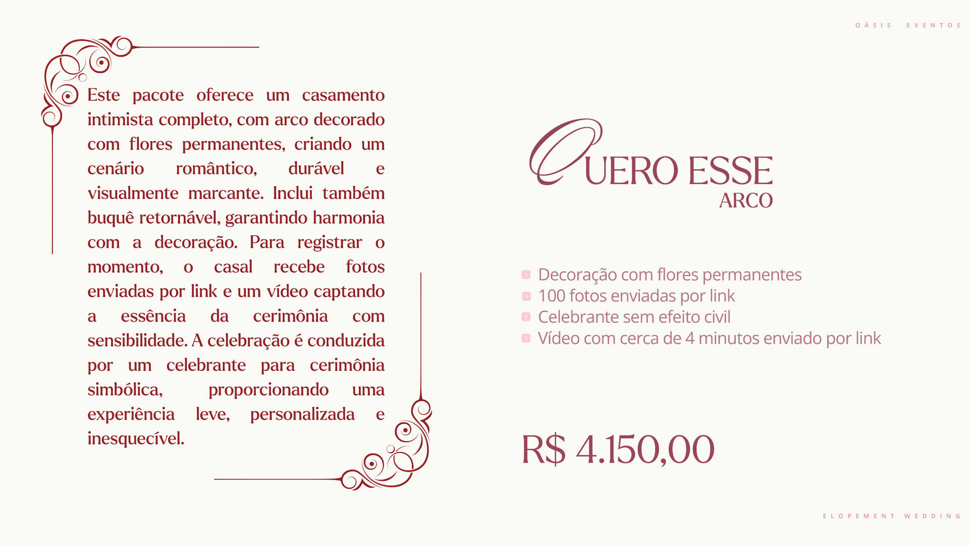 Foto Orçamento Pacotes Elopement Wedding e Renovação de Votos - Imagem 9